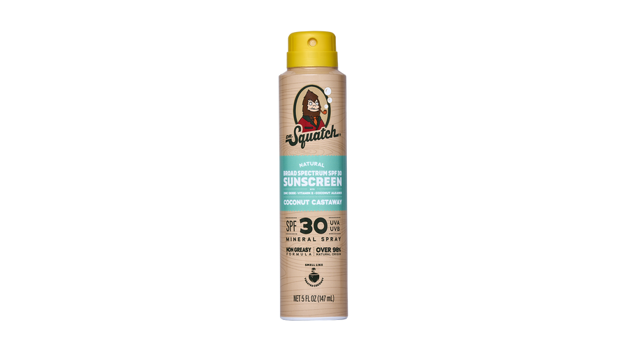 Dr. Squatch Spray | SPF 30 UVA/UVB Protection | Non-Greasy Mineral Sunscreen for Men - Soft Balance