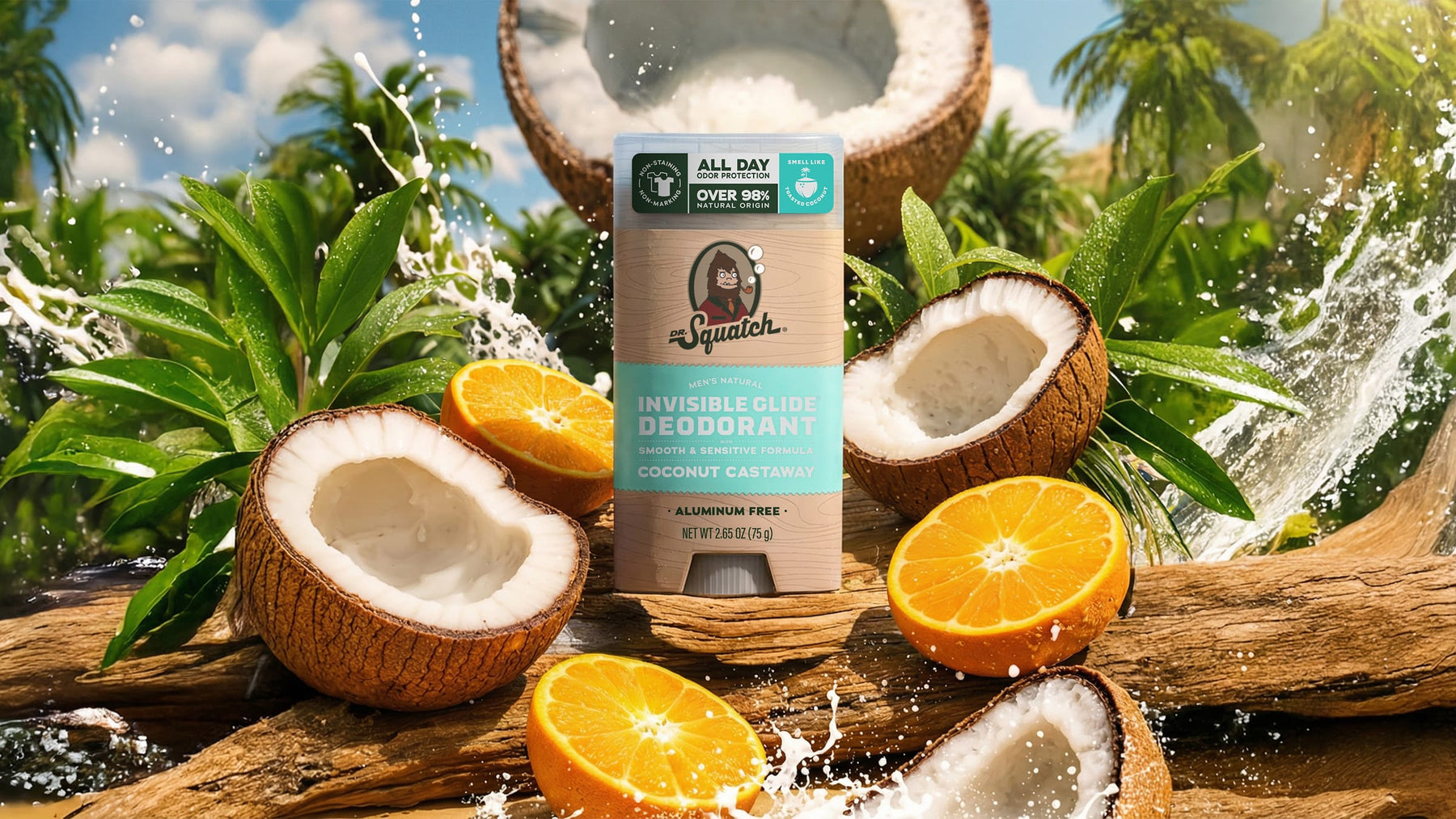 Coconut Castaway Invisible Glide Deodorant - Fresh Routine