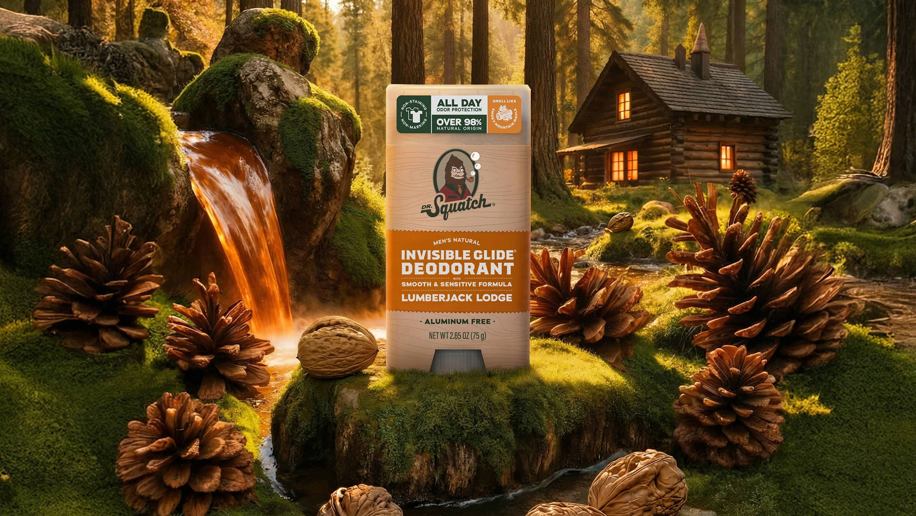Lumberjack Lodge Invisible Glide Deodorant - Bright Scent