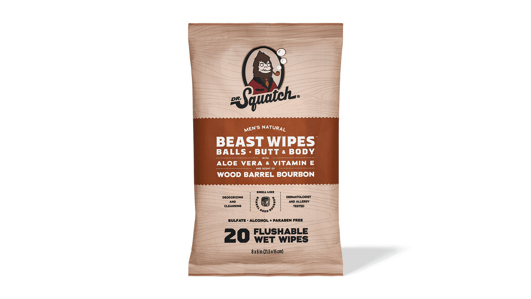 Wood Barrel Bourbon Wipes - Smooth Touch